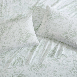 Thumbnail 24: Laura Ashley Laura Ashley Toile Delight Cotton Percale Sheet Set 