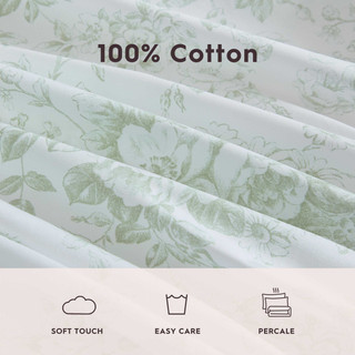 Thumbnail 42: Laura Ashley Laura Ashley Toile Delight Cotton Percale Sheet Set 