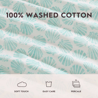 Thumbnail 45: Laura Ashley Laura Ashley Margate Shells Cotton Percale Sheet Set 