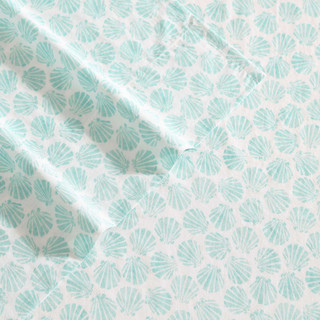 Thumbnail 35: Laura Ashley Laura Ashley Margate Shells Cotton Percale Sheet Set 