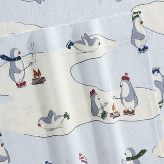 Thumbnail 14: Eddie Bauer Eddie Bauer Skating Penguins Cotton Flannel Sheet Set 
