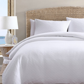 Thumbnail 9: TOMMY BAHAMA Basketweave Solid 3-Piece Duvet Cover Set 