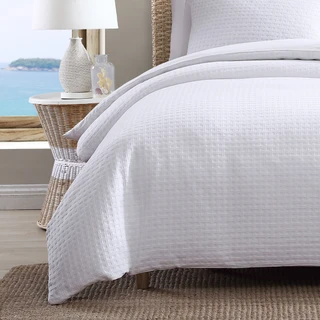 Thumbnail 15: TOMMY BAHAMA Basketweave Solid 3-Piece Duvet Cover Set 