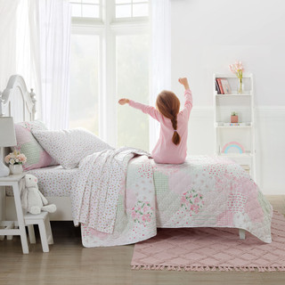 Thumbnail 16: Laura Ashley Mae Ultra Soft Microfiber Kid Friendly Sheet Set 