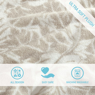 Thumbnail 10: TOMMY BAHAMA Costa Blanca Ultra Soft Plush Fleece Reversible Throw 