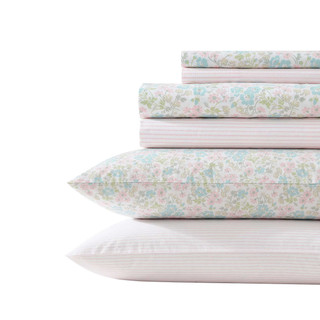 Thumbnail 6: Laura Ashley Laura Ashley 6 Pc. Cotton Percale Sheet Set 