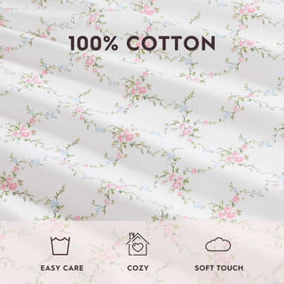 Thumbnail 45: Laura Ashley Laura Ashley Lynda Cotton Percale Sheet Set 