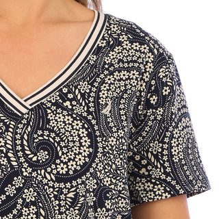 Thumbnail 2: Nautica Nautica Womens Short Sleeve Porto Paisley Top 