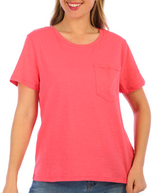 Thumbnail 2: Nicole Miller Nicole Miller Womens Solid Short Sleeve Top 