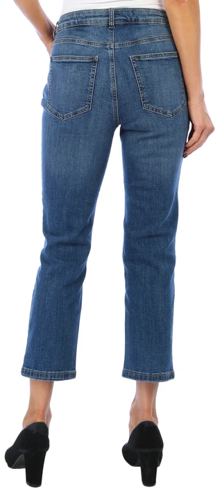 Thumbnail 4: Rafaella Rafaella Petite High Rise Straight Leg Jeans 