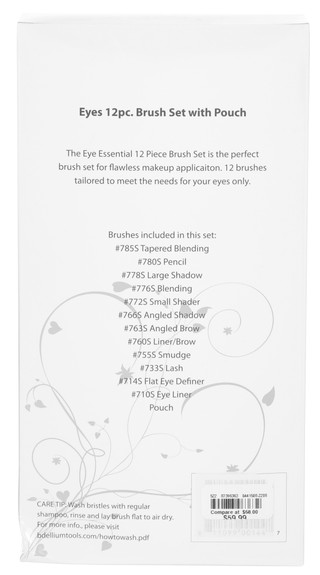 Thumbnail 2: BDELLIUM BDELLIUM 12 Pc Eye Makeup Brush Set 
