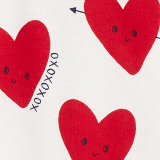 Thumbnail 3: Carters Carters Baby Girls Valentines Day 2-Way Zip Cotton Pajamas 