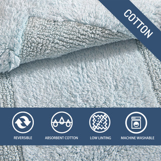 Thumbnail 14: TOMMY BAHAMA Long Branch Reversible Cotton Tufted Bath Rug 