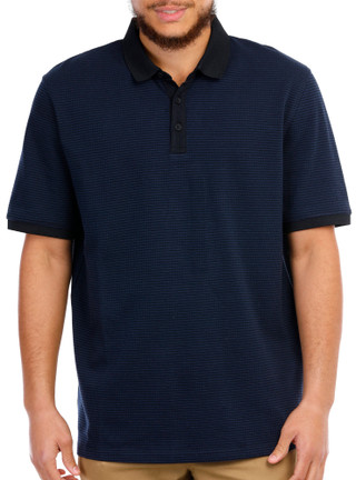 Thumbnail 1: Kenneth Cole Kenneth Cole Men's Short Sleeve Knit Polo Sweater 