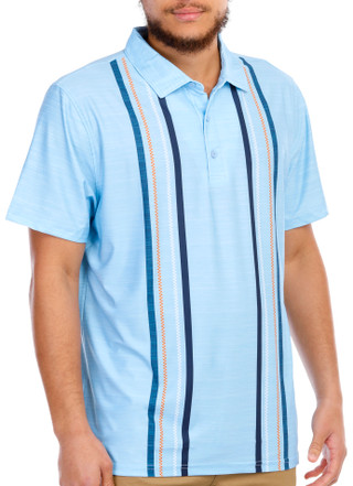 Thumbnail 6: Ben Sherman Ben Sherman Men's Stripe Print Short Sleeve Sport Polo 