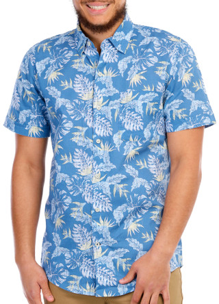 Thumbnail 6: IZOD IZOD Mens Saltwater Dockside Short Sleeve Buttoned Shirt 