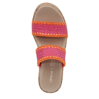 Thumbnail 7: LifeStride LifeStride Womens Resort Peep Toe Wedge Sandals 