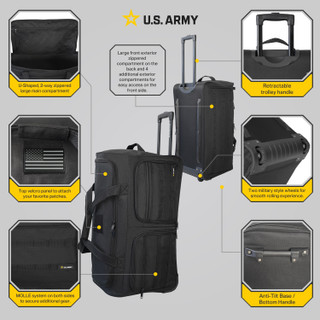 Thumbnail 15: US ARMY U.S. Army ROMEO 28 in. Tactical Rolling Duffel 