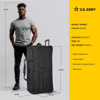 Thumbnail 32: US ARMY U.S. Army ROMEO 36 in. Tactical Rolling Duffel 