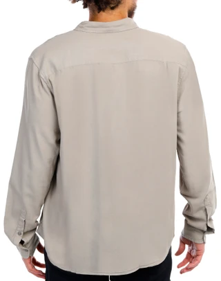Thumbnail 4: Lucky Brand Lucky Brand Men's Solid Buttoned Long Sleeve Top 
