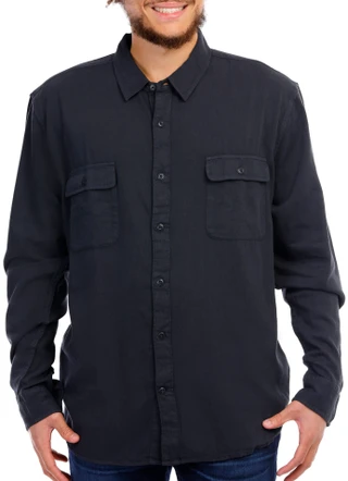Thumbnail 1: Lucky Brand Lucky Brand Men's Solid Buttoned Long Sleeve Top 