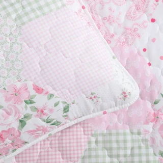 Thumbnail 30: Laura Ashley Laura Ashley Kids Ellyn Microfiber Reversible Quilt Set 