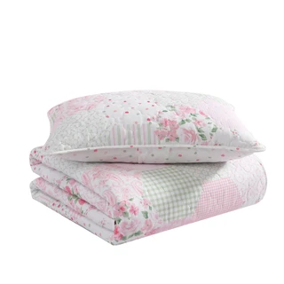 Thumbnail 27: Laura Ashley Laura Ashley Kids Ellyn Microfiber Reversible Quilt Set 