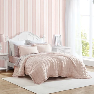 Thumbnail 3: Laura Ashley Laura Ashley Hailee Microfiber Reversible Quilt Set 