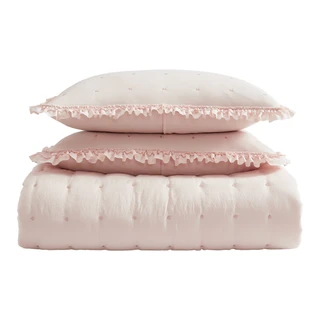 Thumbnail 21: Laura Ashley Laura Ashley Hailee Microfiber Reversible Quilt Set 