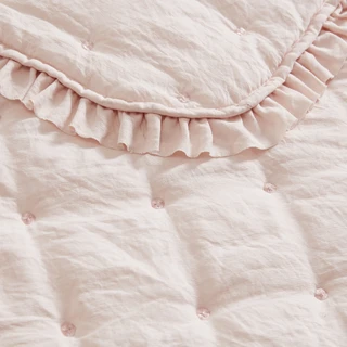 Thumbnail 24: Laura Ashley Laura Ashley Hailee Microfiber Reversible Quilt Set 