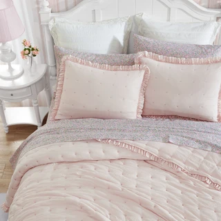 Thumbnail 15: Laura Ashley Laura Ashley Hailee Microfiber Reversible Quilt Set 