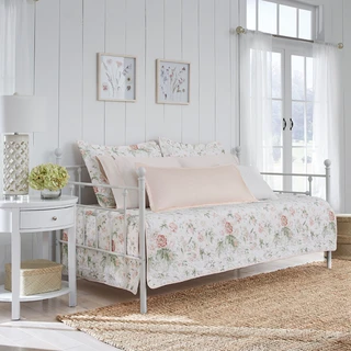 Thumbnail 2: Laura Ashley Laura Ashley Breezy 4 Pc Quilted Daybed Cover Set 
