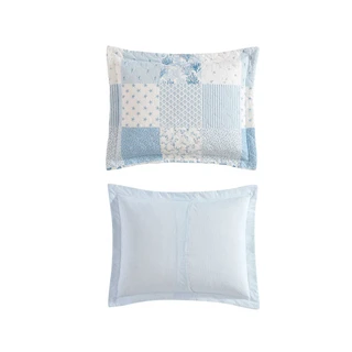 Thumbnail 9: Laura Ashley Laura Ashley Collens Coastal Patchwork Reversible Quilt Set 