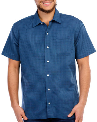 Thumbnail 1: Van Heusen Van Heusen Men's Plaid Short Sleeve Buttoned Shirt 