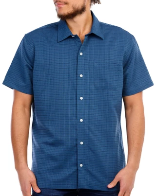 Thumbnail 6: Van Heusen Van Heusen Men's Plaid Short Sleeve Buttoned Shirt 