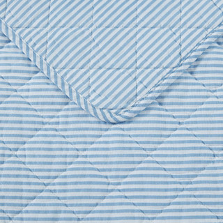 Thumbnail 7: Laura Ashley Laura Ashley Oxford Stripe Reversible Quilt Set 