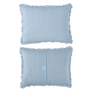 Thumbnail 3: Laura Ashley Laura Ashley Oxford Stripe Reversible Quilt Set 