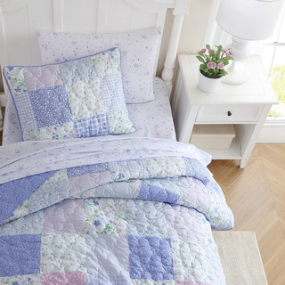 Thumbnail 15: Laura Ashley Laura Ashley Kids Parker Patchwork Reversible Quilt Set 