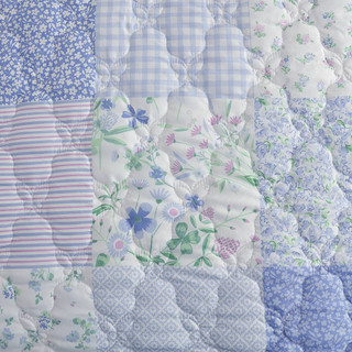 Thumbnail 12: Laura Ashley Laura Ashley Kids Parker Patchwork Reversible Quilt Set 