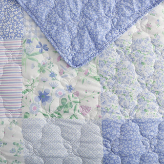 Thumbnail 18: Laura Ashley Laura Ashley Kids Parker Patchwork Reversible Quilt Set 