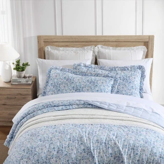 Thumbnail 20: Laura Ashley Laura Ashley Quartet Microfiber Reversible Quilt Set 