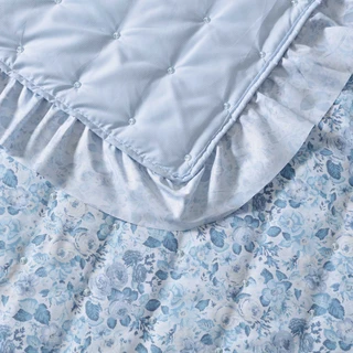 Thumbnail 28: Laura Ashley Laura Ashley Quartet Microfiber Reversible Quilt Set 