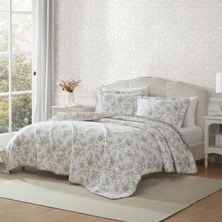 Thumbnail 8: Laura Ashley Laura Ashley Walled Garden Reversible Quilt Set 