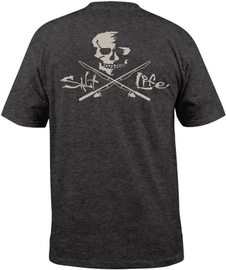 Thumbnail 1: Salt Life Salt Life Mens Skull and Poles Short Sleeve T-Shirt 