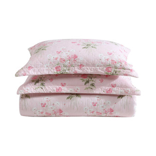 Thumbnail 24: Laura Ashley Laura Ashley Veronicas Bouquet Reversible Quilt Set 
