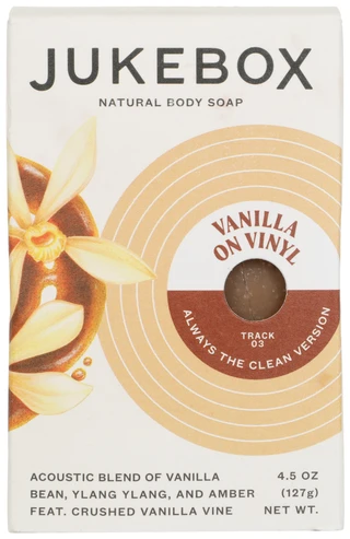 Thumbnail 4: JUKEBOX Jukebox Vanilla on Vinyl Natural Body Soap Bar 