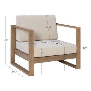 Thumbnail 14: Linon Linon Silas Natural Chair 