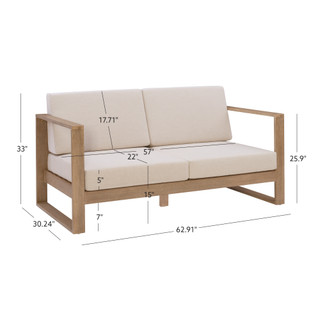 Thumbnail 14: Linon Linon Silas Natural 2-Seater Sofa 