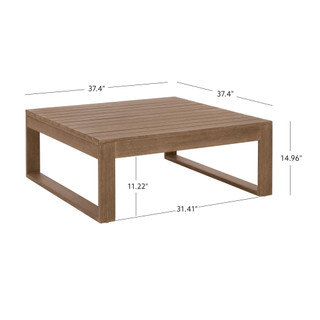 Thumbnail 12: Linon Linon Silas Natural Coffee Table 