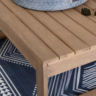 Thumbnail 14: Linon Linon Silas Natural Coffee Table 